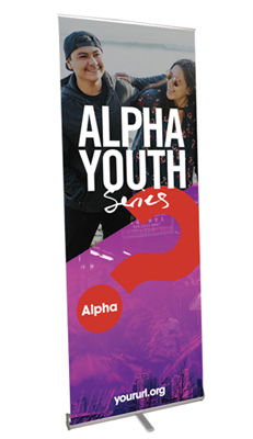 Alpha Youth Series Custom Retractable Banner