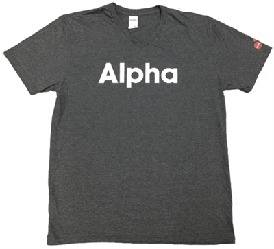 Alpha V-neck T-shirt - XX-LARGE - NEW