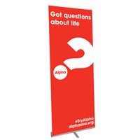 Retractable Banner Stand - Red