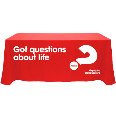 Alpha Table Throw - Red